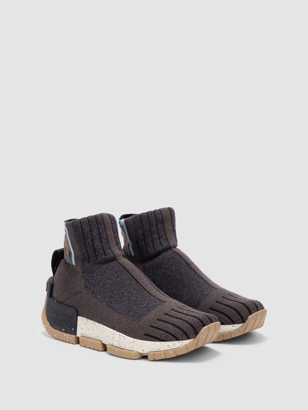 UYN x Patricia Urquiola Urban Sock Sneakers | Brown Melange | Size 40